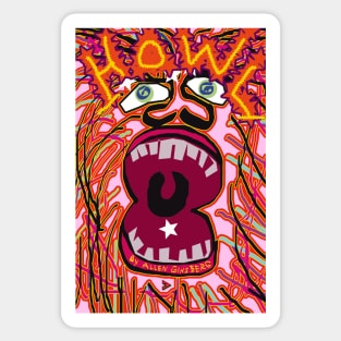 Uh-oh HOWL by Allen Ginsberg Sticker